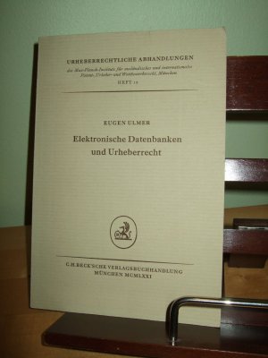 Elektronische Datenbanken und Urheberrecht - Heft 12