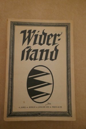 Zeitschrift für nationalrevolutionäre Politik. 6. Jahrg., Januar bis März 1931, August 1931 und Oktober bis November 1931. (Konvolut, 6 von 12 Heften).