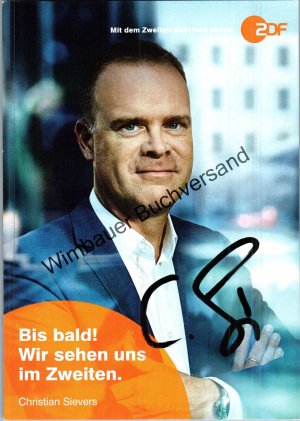 gebrauchtes Buch – Christian Sievers – Original Autogramm Christian Sievers ZDF /// Autogramm Autograph signiert signed signee