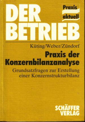 Praxis der Konzernbilanzanalyse : Grundsatzfragen zur Erstellung einer Konzernstrukturbilanz.