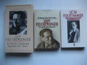 gebrauchtes Buch – Feuchtwanger – Konvolut Lion und Marta Feuchtwanger - 5 Bücher - 1. Lion Feuchtwanger: Der Teufel in Frankreich - Tagebuch 1940 - Briefe, 2. Wolfgang Jeske/Peter Zahn: Lion Feuchtwanger - Der arge Weg zur Erkenntnis, 3. Wilhelm von Sternburg: Lion Feuchtwanger - Ein deu