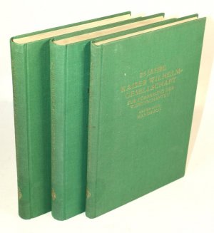 25 Jahre Kaiser Wilhelm-Gesellschaft zur Förderung der Wissenschaften. 1. Bd.: Handbuch. 2. Bd.: Die Naturwissenschaften. 3. Bd.: Die Geisteswissenschaften […]