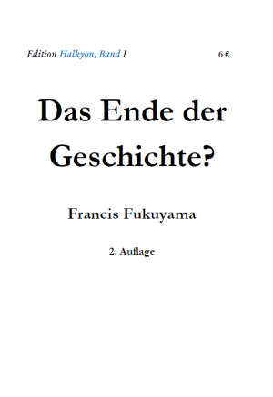 gebrauchtes Buch – Francis Fukuyama – Das Ende der Geschichte?