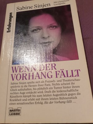 gebrauchtes Buch – Sabine Sinjen – Wenn der Vorhang fällt