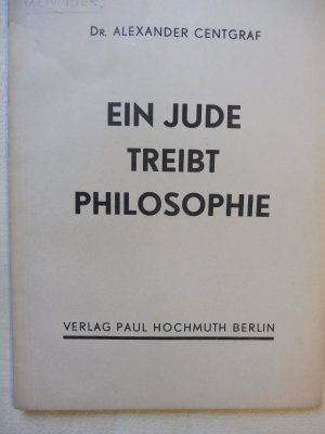 Ein Jude treibt Philosophie