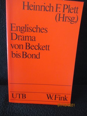 Englisches Drama von Beckett bis Bond