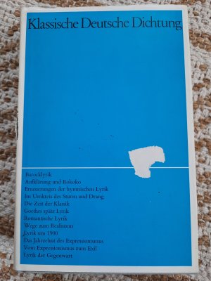 antiquarisches Buch – Martini, Fritz und Walter Müller-Seidel – Klassische Deutsche Dichtung. Band 18. Lyrik.