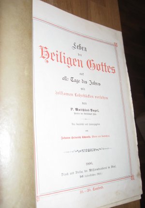 antiquarisches Buch – P. Matthaeus Vogel – Leben des heiligen Gottes auf alle Tage des Jahres