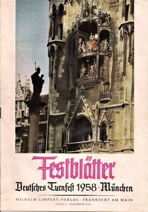 Festblätter Deutsches Turnfest 1958 München, Folgen 1 bis 16