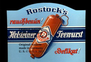 antiquarisches Buch – R Rostock 's – Holsteiner Teewurst - rauchbraun ! Delikat !