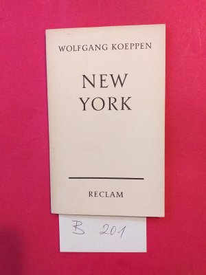 antiquarisches Buch – Wolfgang Koeppen + Bernhard Reitz  – 2 Reclam-Bändchen : NEW York ( Reclambändchen von 1961 ) +  Willy Russel : " Education Rita "