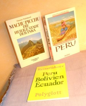 PERU-Konvolut: Machu Picchu – Die heilige Stadt der Inka + Express Reisehandbuch Peru + Reiseführer Peru Bolivien Ecuador