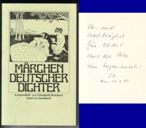 Märchen deutscher Dichter. Ausgewählt von Elisabeth Borchers. insel taschenbuch 13 // Auf der Leerseite hat die Autorin eine kurze Widmung + Signatur […]