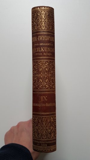 antiquarisches Buch – Albert Eulenburg – Real-Encyclopädie der gesammten Heilkunde, Bd. 9, Gehirnnerven–Haschisch