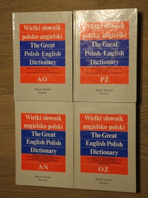 Wielki slowik polsko angielski A-O i P-Z oraz wielksi slownik angielsko polski A-N i O-Z