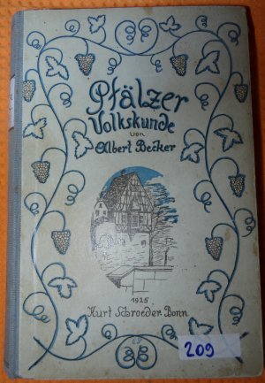 antiquarisches Buch – Albert Becker – Pfälzer Volkskunde