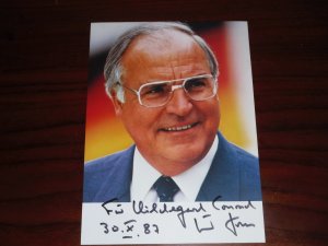 gebrauchtes Buch – Helmut Kohl – Helmut Kohl. Autogramm. signiert