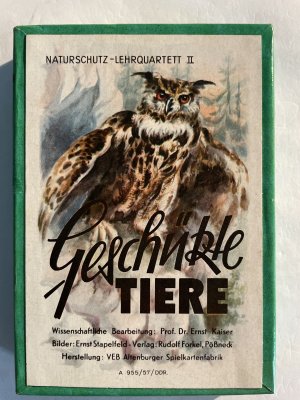 gebrauchtes Spiel – Geschützte Tiere Naturschutz-Lehrquartett II