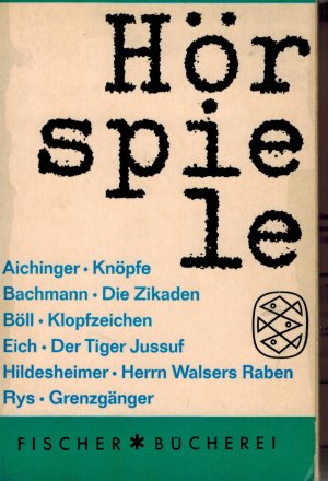 antiquarisches Buch – Hörspiele - Aichinger Bachmann