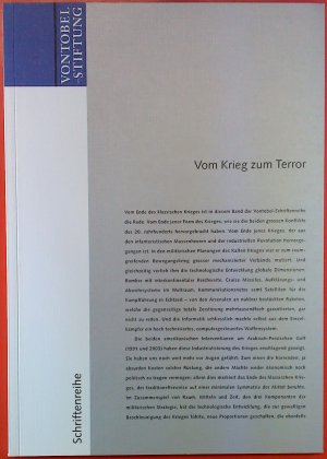 gebrauchtes Buch – Herfried Münkler – Vom Krieg zum Terror, das Ende des klassischen Krieges