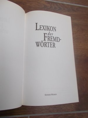 gebrauchtes Buch – Lexikon der Fremdwörter