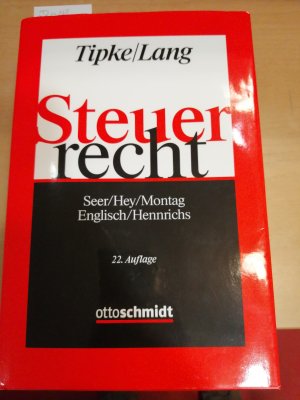 gebrauchtes Buch – Tipke / Lang – Steuerrecht - 22. Auflage