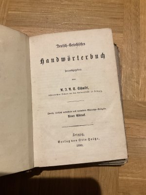 antiquarisches Buch – Schmidt, M.J.A.E – Deutsch-griechisches Handwörterbuch.