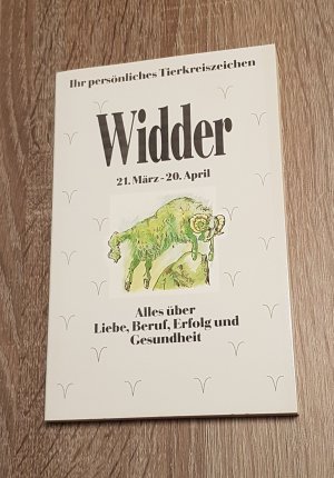 gebrauchtes Buch – Widder Ihr persönliches Tierkreiszeichen