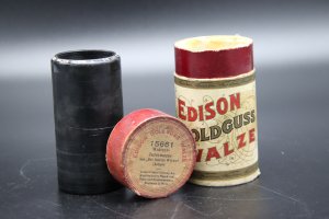 Edison Goldguss Walze Nr.: 15661 "Waltzer Intermezzo", Lehár, Walze + Dose