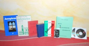 gebrauchtes Buch – Konvolut ITALIENISCH lernen: 3 Lehrbücher, 1 Grammatik, 1 Sprachführer, 1 Wörterbuch, 1 Audio-Kassette, 1 Kommunikationstrainer auf CD-ROM und 1 Audio-CD