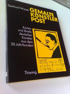 Gemalte Künstlerpost. Karten