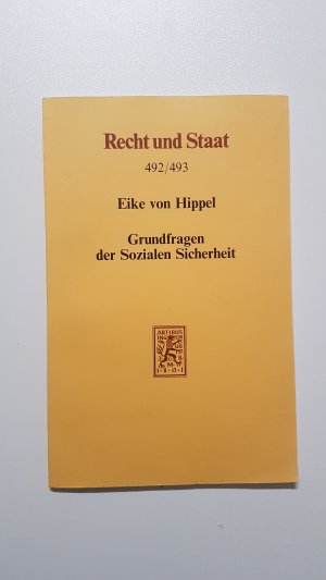 gebrauchtes Buch – Eike von Hippel – Grundfragen der Sozialen Sicherheit