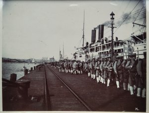 9 Original-Fotos Japan, Russisch-Japanischer Krieg 1904/1905, Yokohama Hafen