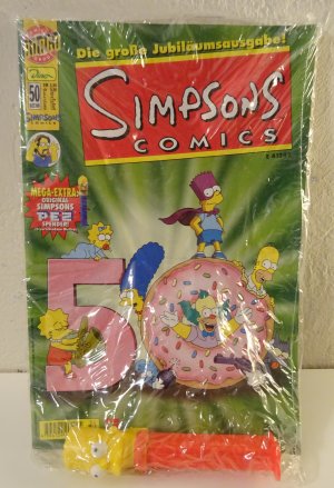 Jubiläumsausgabe: Simpsons Comics Nr. 50 Dezember 2000 mit PEZ-Bart