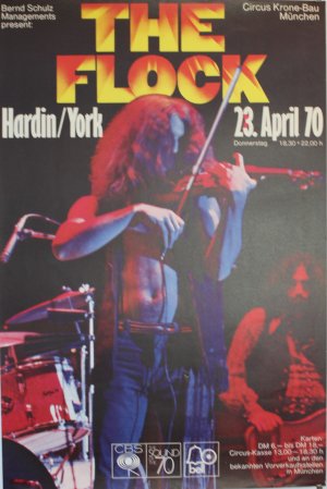 The Flock, Underground `70, Poster, Plakat, Concert, Live, 1970, Dinosaur Swamps, no CD/LP/Vinyl