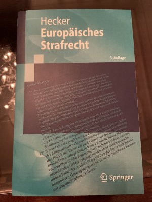 gebrauchtes Buch – Bernd Hecker – Europäisches Strafrecht