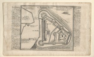 Kupferstich-Plan von G. [Gabriel] Bodenehr. Der Rothe Berg. Rothenberg bei Schnaittach