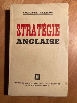 gebrauchtes Buch – Colonel Alerme – Strategie Anglaise