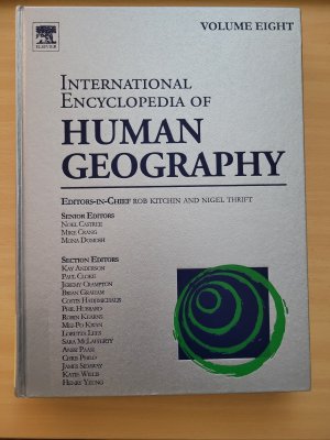 international encyclopedia of Human Geography Volume eight