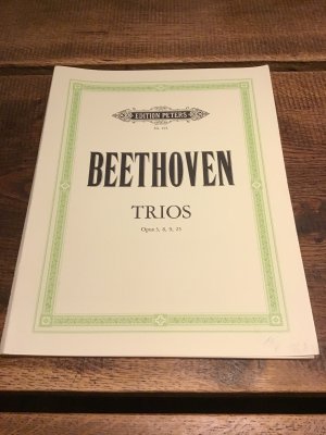 Edition Peters Nr.194 - Beethoven Trios Opus 3,8,9,25