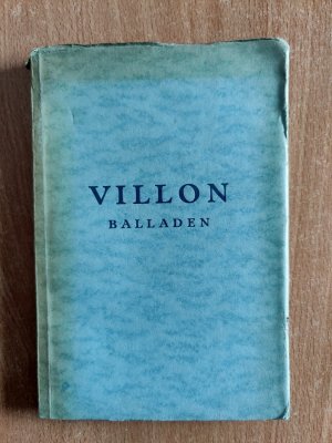 antiquarisches Buch – Francois Villon – Balladen