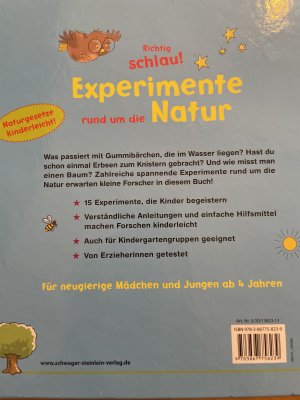 gebrauchtes Buch – Ruth Gellersen / Ulrich Velte – Experimente rund um die Natur