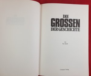 gebrauchtes Buch – Jan. Jakob – Die Grossen der Geschichte.