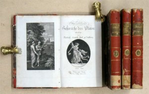 Auserlesene Gespräche des Platon. Bde I - IV (ohne V-IX). Übers. von Friedrich Leopold Graf zu Stolberg. (Bd. IV von Herrn Kleuker)..