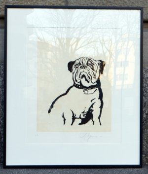 Boxer. Lithographie.