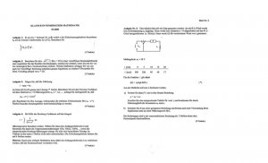 Mathematik-Klausuraufgaben mit Lösungen (FH/Univ.)