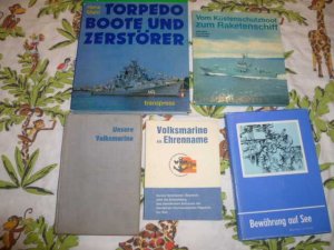 Konvolut 5x DDR Volksmarine / Kriegsschiffe