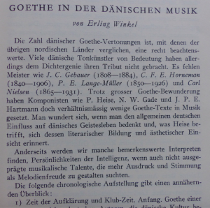 antiquarisches Buch – Ake Eliaeson + Gösta Percy / goethe / erling winkel + greta dahlström + öystein gaukstad – Goethe in der nordischen Musik