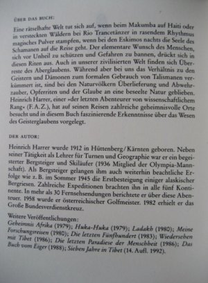 gebrauchtes Buch – Heinrich Harrer – Geister und Dämonen - Magische Erlebnisse in fernen Ländern