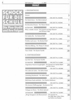 Schock für die Schule - Die Pisa-Studie und ihre Folgen; Zeit-Dokument 3/2002